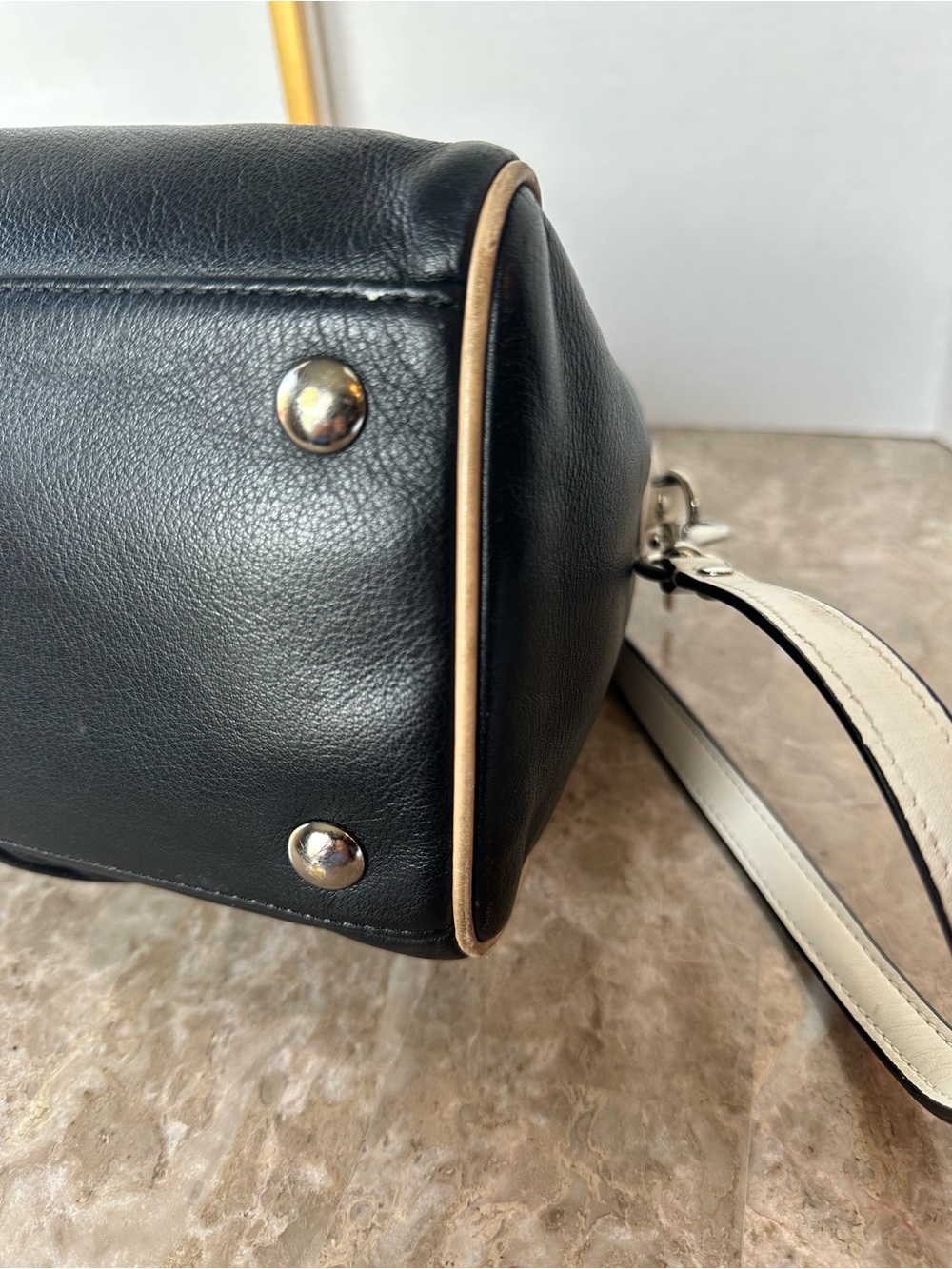 COACH Taylor Spectator Black Leather Satchel Crossbody Bag Chic Classic F27027 - Picture 9 of 13